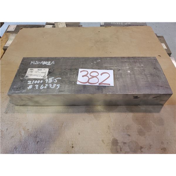 Aluminum bloc 21"1/4 x 7"3/8 x 2"3/4