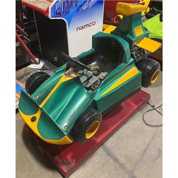 Green Race Car Kiddie Ride