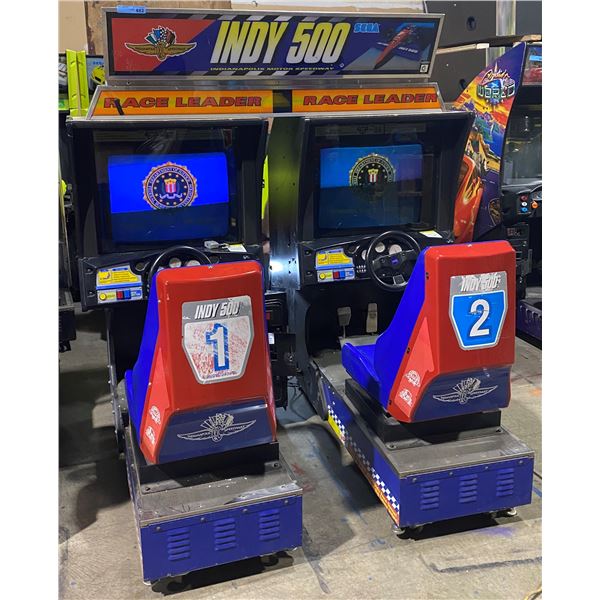 Sega Indy 500 Side By Side Race Arcade with Topper