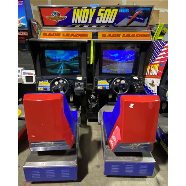Sega Indy 500 Side By Side Race Arcade with Topper