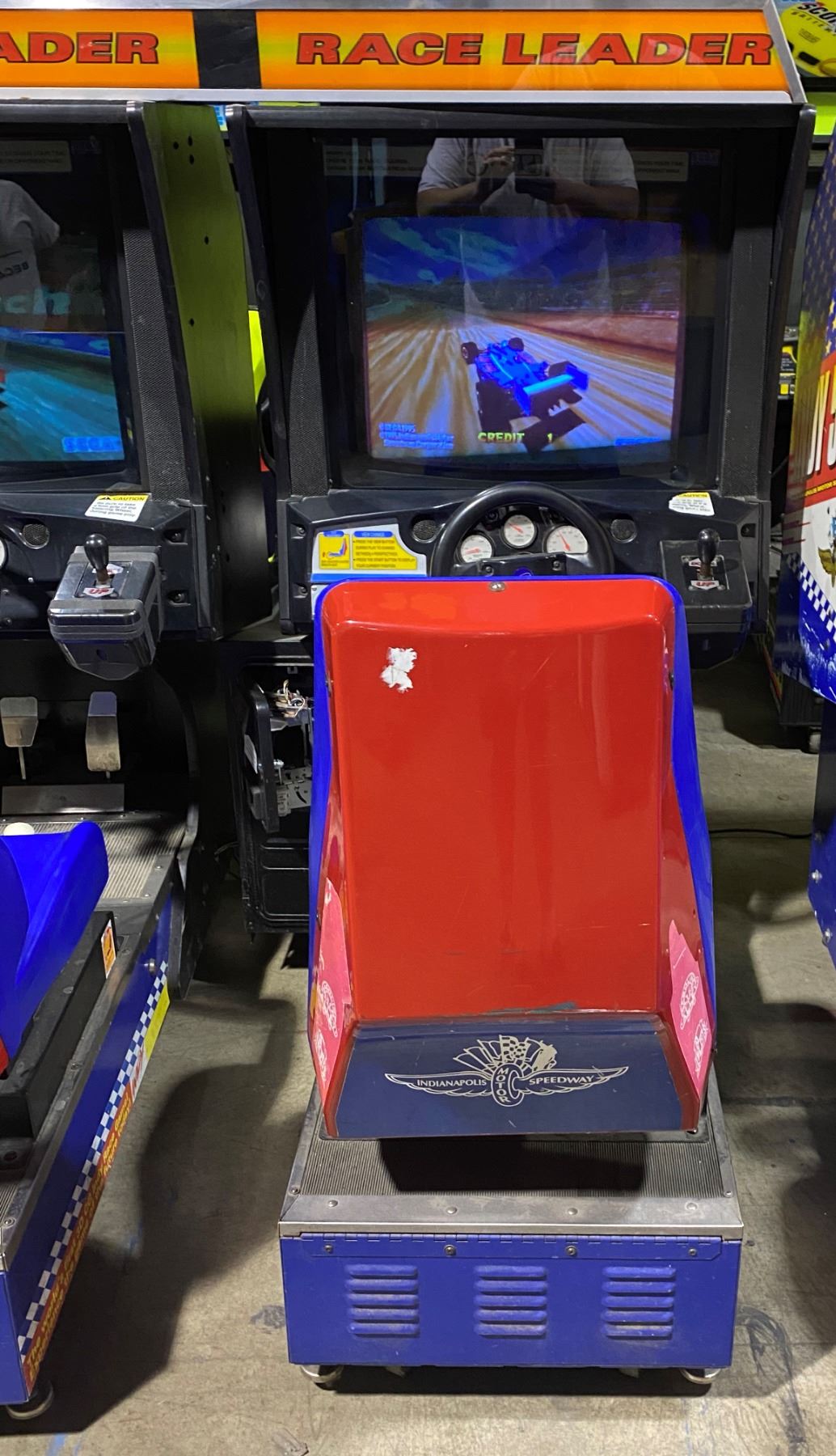 Sega Indy 500 Side By Side Race Arcade with Topper