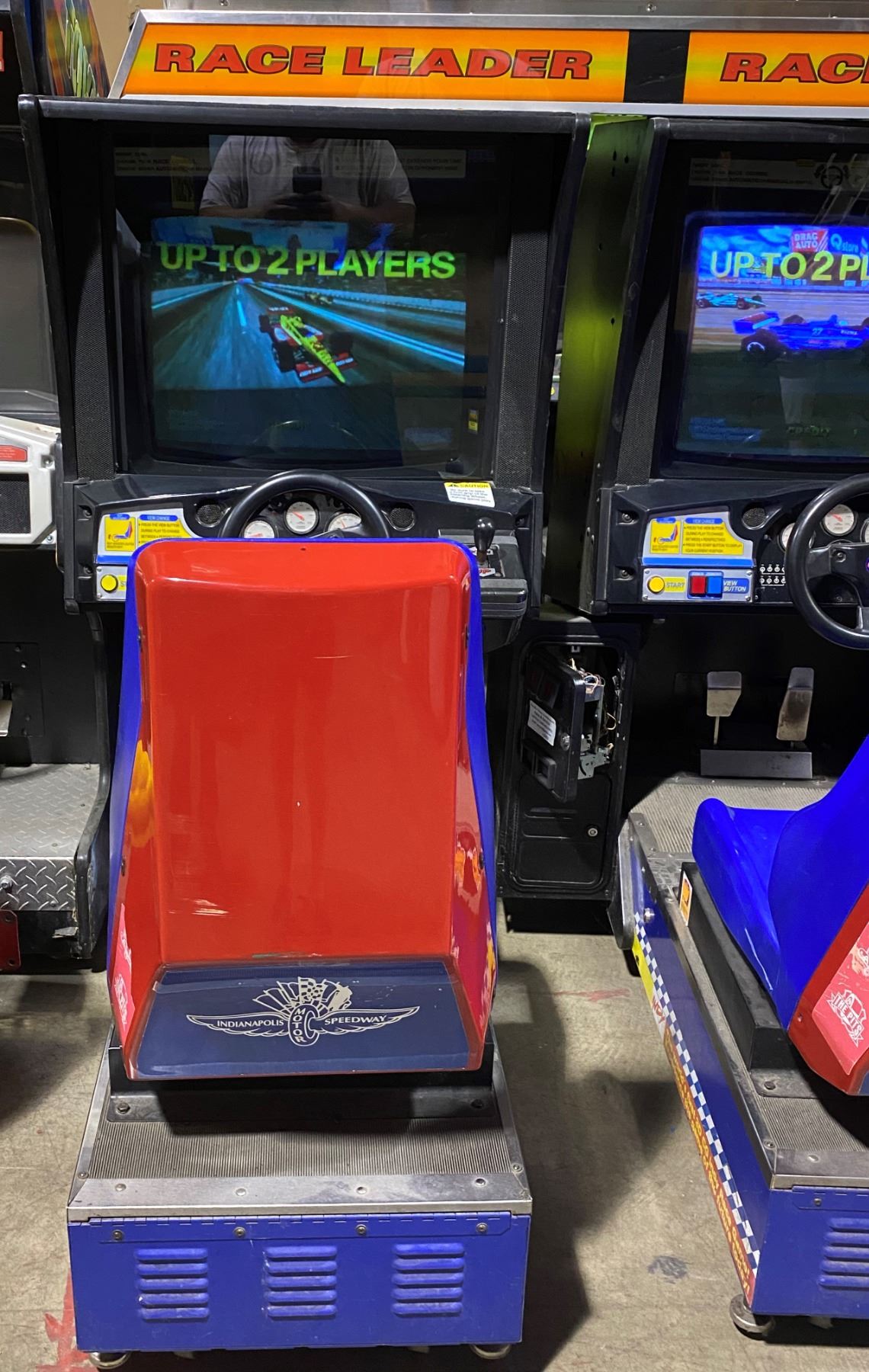 Sega Indy 500 Side By Side Race Arcade with Topper