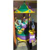 Image 1 : Green and Purple Elephant and Horses Carousel Kiddie Ride