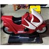 Image 1 : Red Motorcycle and Gas Pump Kiddie Ride