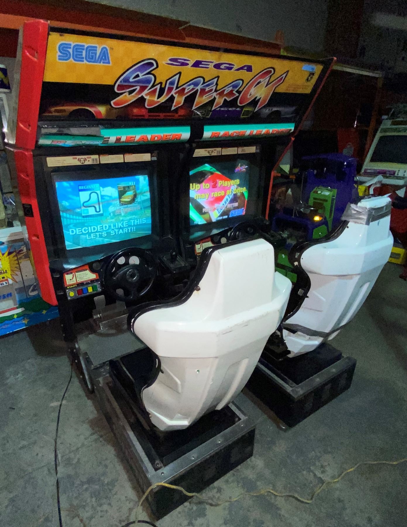 Sega Super GT Twin Racing Arcade Machines