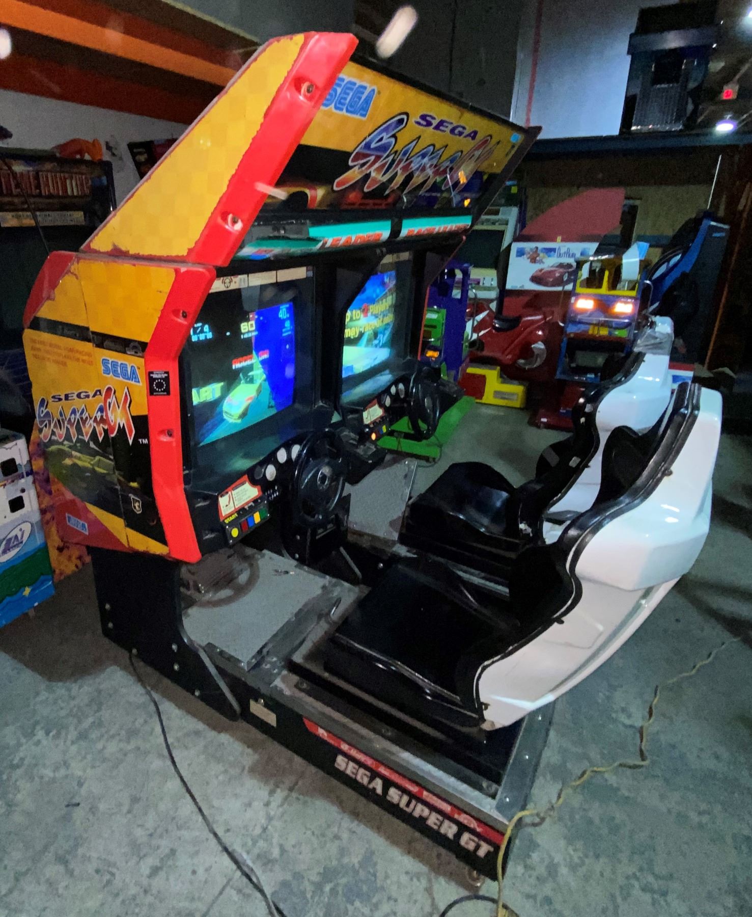 Sega Super GT Twin Racing Arcade Machines