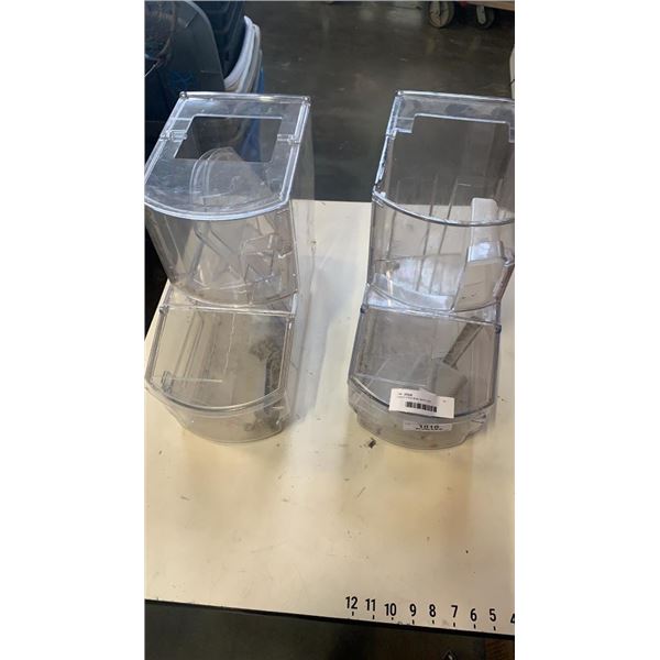 2 BULK FOOD BINS WITH LIDS