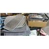 Image 1 : Lot of floor mats, bath mats and new face shields