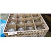 Image 2 : 3 trays of punch bowl glasses and glass cups