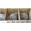 Image 4 : 3 trays of punch bowl glasses and glass cups
