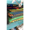 Image 1 : LOT OF FOAM PUZZLE MATS, FOAM BOARD AND LIFEJACKETS