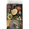 Image 2 : Tray of various grinding and cutting discs