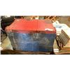 Image 1 : WOOD TOOL CHEST WITH METAL BOX OF RAMSET CHARGES