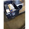 Image 1 : Box of electronics and logitech sub