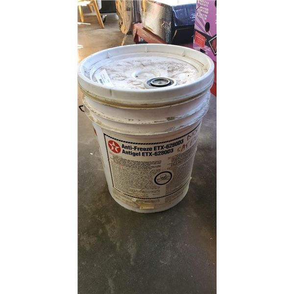 5-gallon bucket of antifreeze