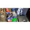 Image 2 : Mobile folding cart with contents, 2 pictures and digital safe with broken key