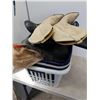 Image 2 : LOT OF RUBBER BOOTS AND LEATHER COWBOY BOOTS SIZE 11 MENS, 13 MENS,