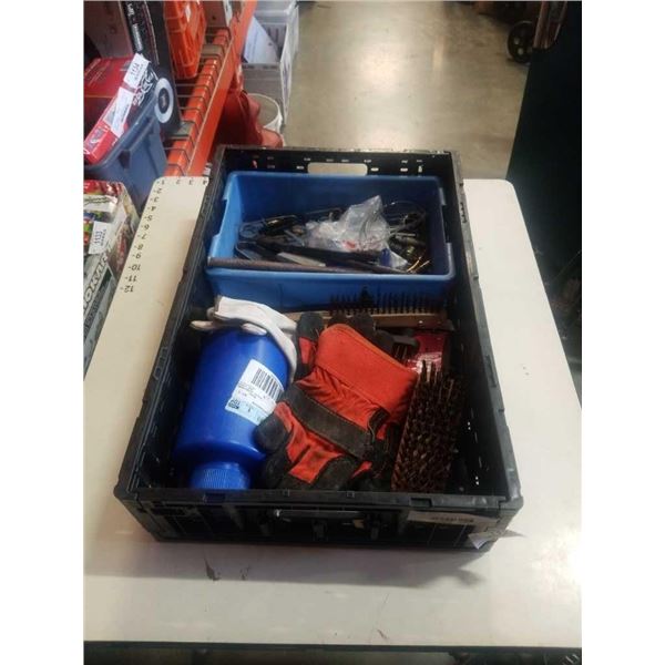 TRAY OF WELDING ITEMS