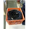Image 2 : LOT OF XLR CABLES, AND ROLLING LEATHER GATOR CASE