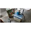 Image 1 : Coleman perfectflow Grill stove with one burner, one propane bottle, Coleman cooler and drink dispen