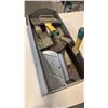 Image 2 : Metal tool box of flooring and grout tools