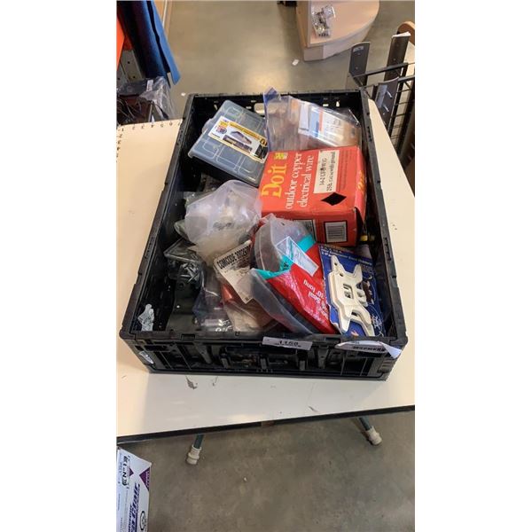 TRAY OF SHOP HARDWARE, DORE SEAL, RENOVATION SUPPLIES