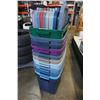 Image 1 : 11 storage totes with lids
