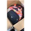 Image 2 : Large box and backpacks and bags