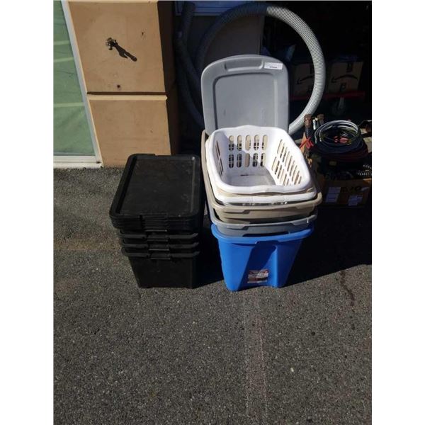 Lot of various storage totes