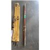 Image 2 : Vintage Eagle Claw Sports West custom Packer 7 1/2 foot 4 piece fly rod as new and vintage Eagle Cla
