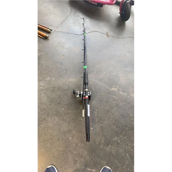 Shimano Triton heavy duty special 7 foot rod with Daiwa level wind reel