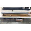 Image 1 : Antique heddon 8 foot 3 piece bamboo fly rod with original sleeve and tube