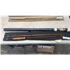Image 1 : Antique heddon Black Beauty eight and a half foot 3 piece bamboo fly rod with two tips an original s