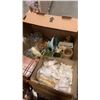 Image 2 : BOX OF COLLECTABLE GLASSWARE, STONE CHESS SET, HORSE PRINT