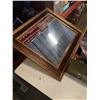 Image 2 : Box of estate Collectibles, framed mirror and more