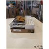 Image 1 : Lot of Canadian license plates with tray of e cigarettes and juice