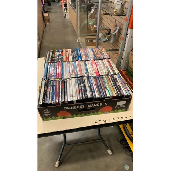 Tray of DVD and DVD sets