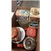 Image 3 : 2 BOXES OF COLLECTABLE BOTTLES AND TINS