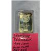 Image 2 : DEUTSCHE REICHBANK .999 GOLD CLAD ART BAR