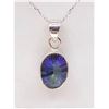 Image 3 : STERLING SILVER MYSTIC QUARTZ 3.5CTS PENDANT W/ SILVER CHAIN RETAIL $400