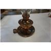 Image 3 : LOT OF COPPER AND BRASS DECOR, SMALL OIL LAMPS, BOAT FIGURE