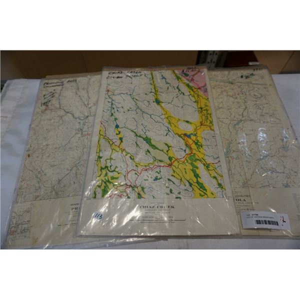 LOT OF VINTAGE MINING MAPS