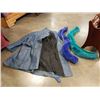 Image 1 : Overa leather Overcoat with two boas