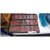 Image 1 : Approximately 1970 drag racing wood sliding # sign