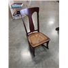 Image 1 : Vintage wood cane seat rocking chair
