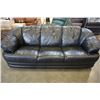 Image 1 : BLACK LEATHER SOFA