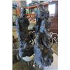 Image 1 : TWO 25 INCH EASTERN GARDEN FIGURES - SOME DAMAGE