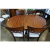Image 14 : ROUND PEDESTAL BASE DINING TABLE WITH 4 CHAIRS