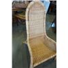 Image 2 : WICKER CHAIR AND OTTOMAN
