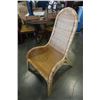 Image 3 : WICKER CHAIR AND OTTOMAN